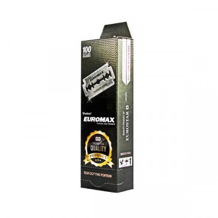 ACCESORII FRIZERIE - Lame de ras EUROMAX - 100 LAME INTREGI