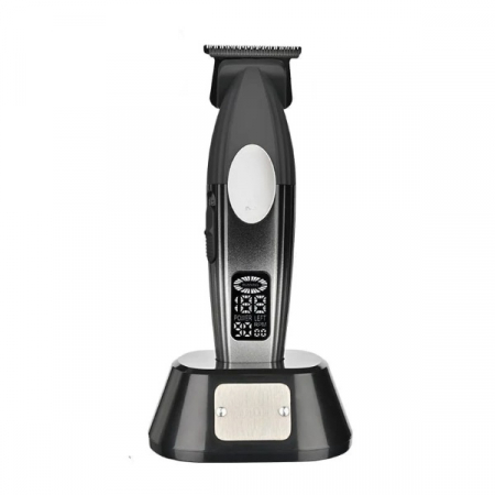 Masina de contur profesionala, WMARK NG-8238, motor puternic 9000rpm, Lama DLC, cutit ceramic, stand incarcare, display led, silver [6]