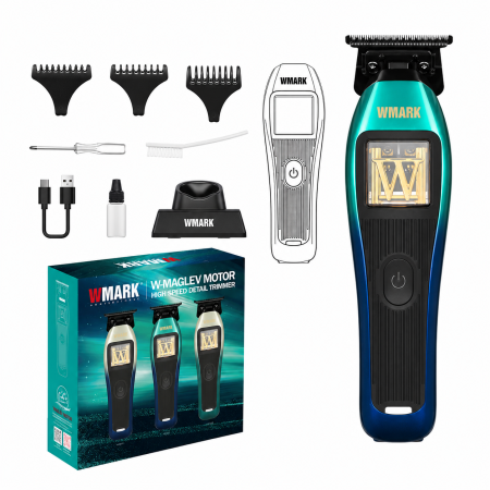 MASINI DE CONTUR - MASINA DE CONTUR PROFESIONALA WMARK NG-XT1 POLAR, MOTOR W-MAGLEV 10.000RPM, STAND INCARCARE, CUTITE DLC