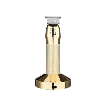 Masina de tuns barba si contur profesionala, Plarths JM-751G, stand incarcare, baterie Li-ion 180 min, afisaj LCD, gold [4]