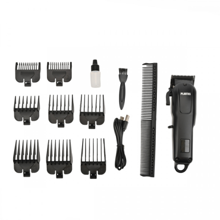 Masina de tuns parul profesionala, PLARTHS NG-1001, afisaj LED, 8 gratare 1.5-19mm, 1 pieptene, incarcare type C, negru [2]