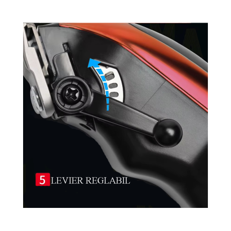 Masina de tuns parul profesionala PLARTHS NG-9006, motor magnetic 10.000rpm, 10 inaltatoare premium 1.5-25mm [2]
