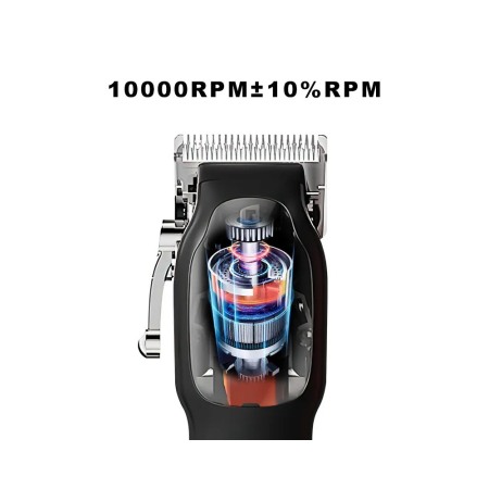 Masina de tuns parul profesionala PLARTHS NG-9006, motor magnetic 10.000rpm, 10 inaltatoare premium 1.5-25mm [7]