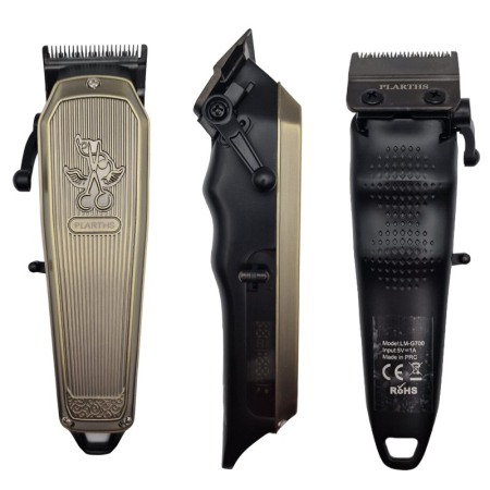 Masina de tuns profesionala cu acumulator, Plarths LM-G700 7500rpm, afisaj LED, 8 gratare premium 1.5mm - 25mm, lama DLC fade [1]