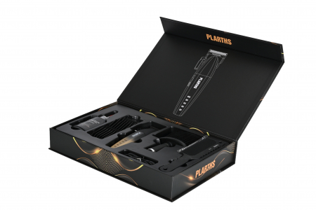 Masina de tuns profesionala cu acumulator, PLARTHS NG-2038, motor puternic 9000rpm, afisaj LED, 6 gratare premium 1.5mm - 12mm [5]