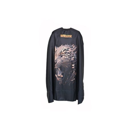 REDUCERI - Pelerina pentru frizerie sau coafor, Wmark CC013, 140x160cm, impermeabila, prindere cu cleme, Tiger
