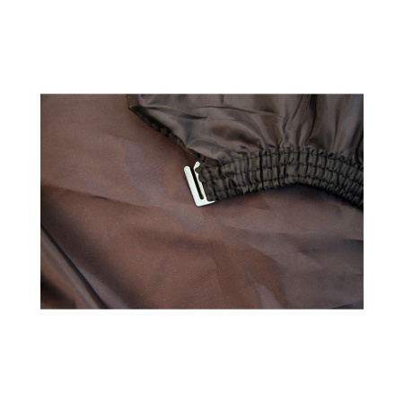 Pelerina pentru frizerie sau coafor, Wmark E01-CC025, 140x160cm, impermeabila, prindere cu cleme, Negru [1]