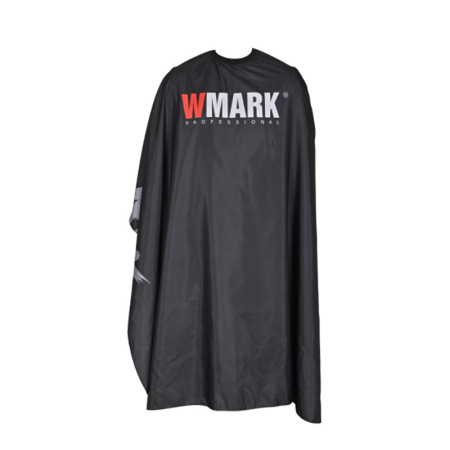 Pelerine - Pelerină Profesională Frizerie WMARK E01-CC036N, Impermeabilă, Antistatică, Poliester Premium, Guler Silicon Reglabil, Negru
