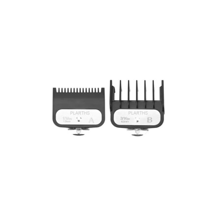 Inaltatoare masina de tuns - Set inaltatoare intermediare Premium Plarths compatibile Plarths, Wahl, Wmark, Kiepe, Vgr, 1.5 - 4.5mm, 2 bucati , negre