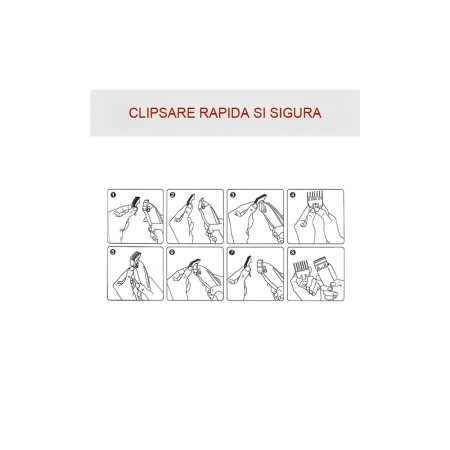 Set Inaltatoare Premium Multicolor PLARTHS compatibile cu WMARK, KEMEI, WAHL, 10 Marimi, 1.5mm - 25mm, clipsare rapida [4]