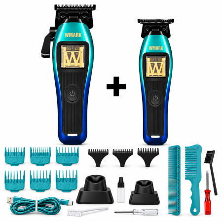 SET PROFESIONAL MASINA DE TUNS PROFESIONALA WMARK NG-X1, MASINA DE CONTUR NG-XT1, 10.000rpm [0]