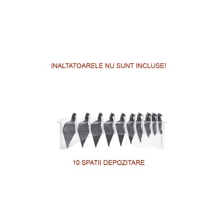 Stand Profesional pentru Înalțătoare / Grătare Mașină de Tuns Plarths,10 Spații Depozitare, 0.5mm - 25mm [1]