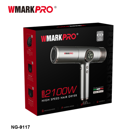 Uscator de par profesional WMARK PRO NG-9117, 2100W, motor brushless 88.000 RPM [10]