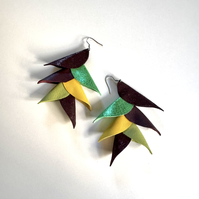 Cercei piele Heliconia H [1]