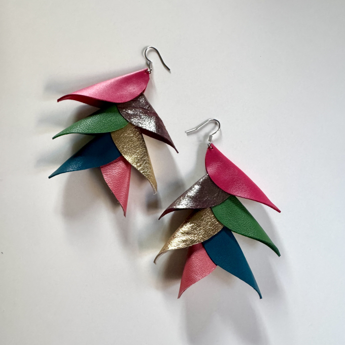 Cercei piele Heliconia C [1]