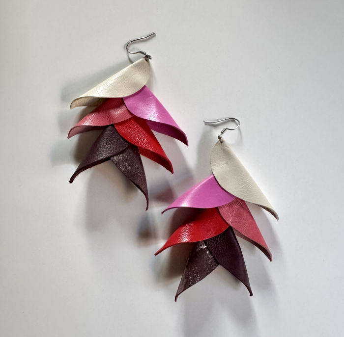 Cercei piele Heliconia D [1]