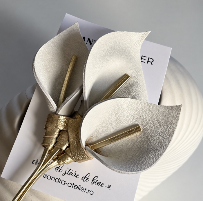 Brosa piele buchet de cale [2]