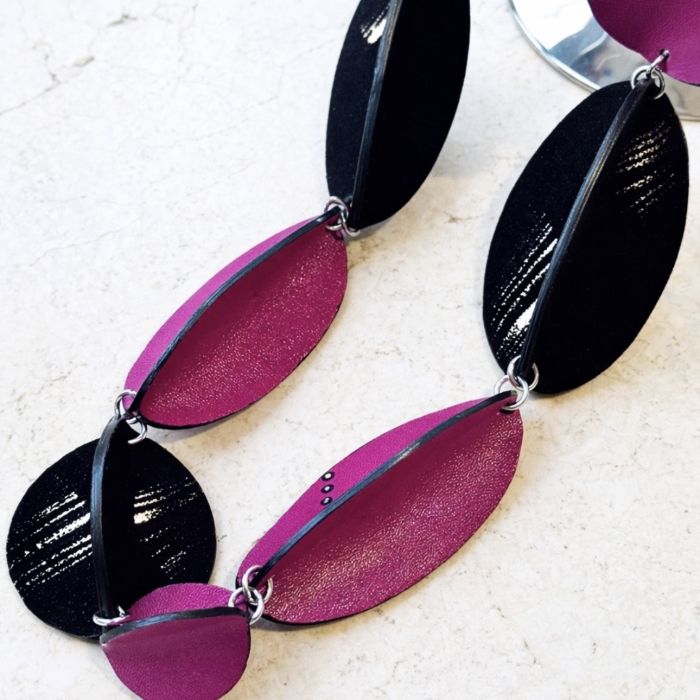 Colier piele geometric fatetat [2]