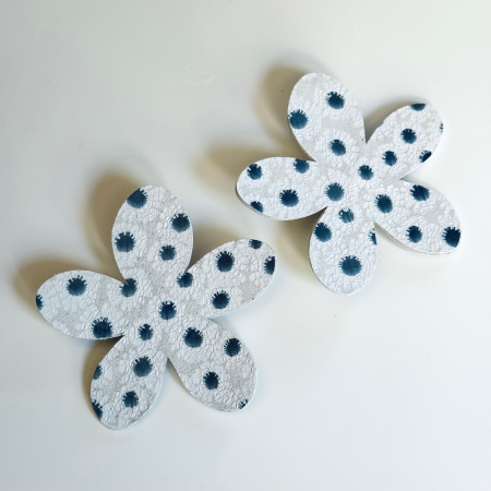 Brose - Set brose piele floare mare