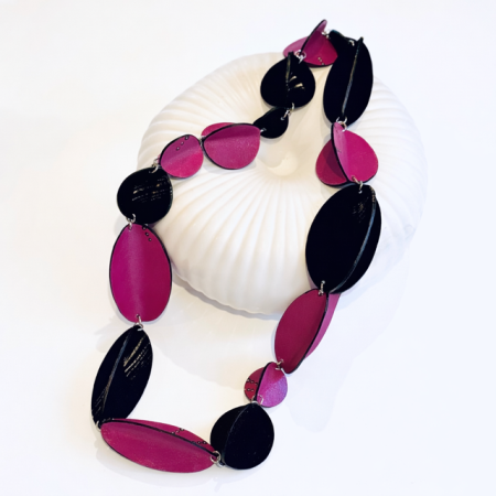 Coliere piele - Colier piele geometric fatetat