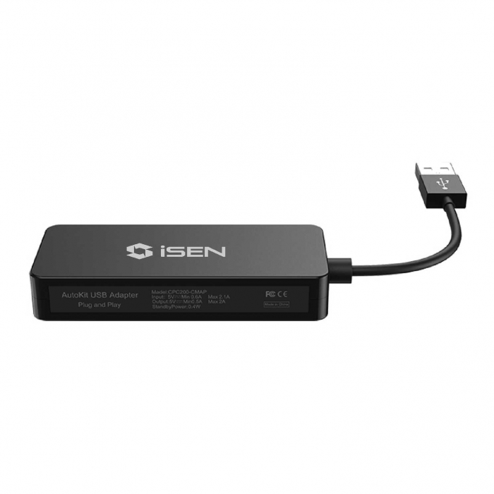 Adaptor USB iSEN CCPM Negru, Conectare prin cablu, Indicator LED, Control vocal [2]