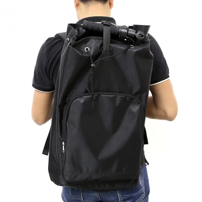 Rucsac iSEN Bag 1 Negru, Rezistent la apa, Buzunar frontal cu fermoar, Catarama ajustabila, 50 x 40 x 10cm [2]