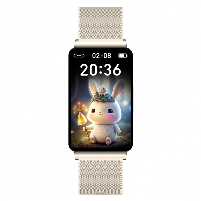 Smartband iSEN EP08 Gold, 1.57", HD, ECG, Glicemie, Ritm cardiac, Presiune sanguina, Oxigen, Monitorizare somn, Bt v5.1, IP67, 210mAh [2]