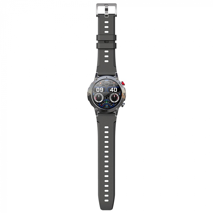 Smartwatch iSEN C21 Pro Negru, 1.32 inch, Apel bluetooth, Bluetooth 5.0, Ritm cardiac, SpO2, 19 sporturi, Ip68, 300mAh [16]