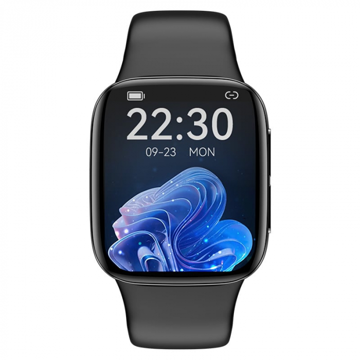 Smartwatch iSEN JL08 Gri+Negru, 1.72 inch HD, Apel bluetooth, Asistent vocal, HR, Glicemie, VO2max, ECG, temperatura, NFC, IP67, 270mAh [2]