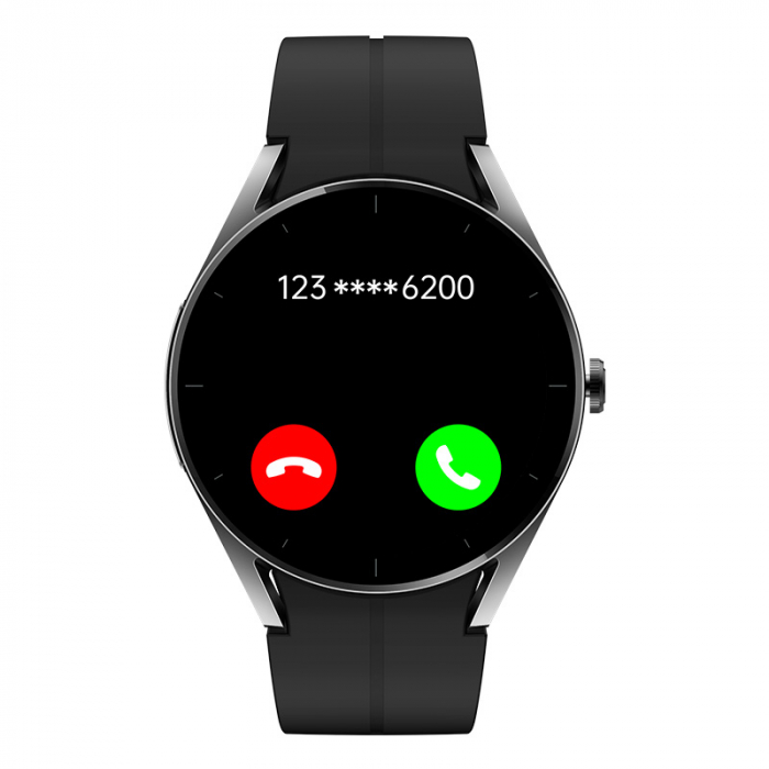 Smartwatch iSEN KS05 Negru, 1.32" IPS HD, ECG, Ritm cardiac, Presiune sanguina, Glicemie, Oxigen, Bluetooth call, Bt v5.1, IP67, 185mAh [5]