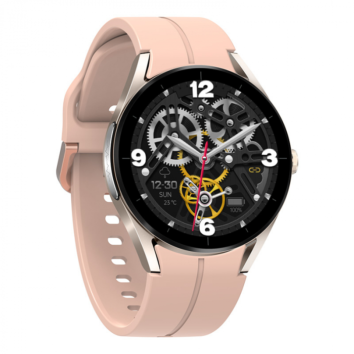 Smartwatch iSEN KS05 Roz, 1.32" IPS HD, ECG, Ritm cardiac, Presiune sanguina, Glicemie, Oxigen, Bluethoot Call, Bt v5.1, IP67, 185mAh [2]