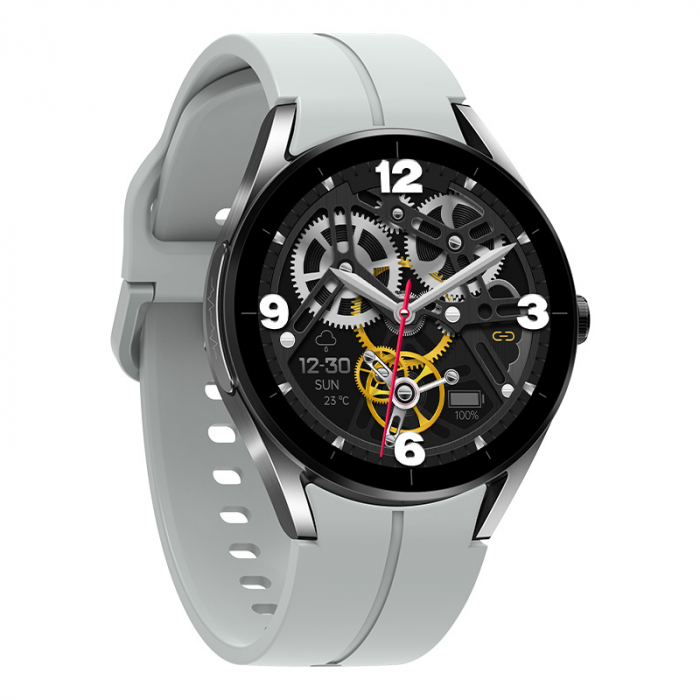 Smartwatch iSEN KS05 Silver, 1.32" IPS HD, ECG, Ritm cardiac, Presiune sanguina, Glicemie, Oxigen, Bluethoot call, Bt v5.1, IP67, 185mAh [2]