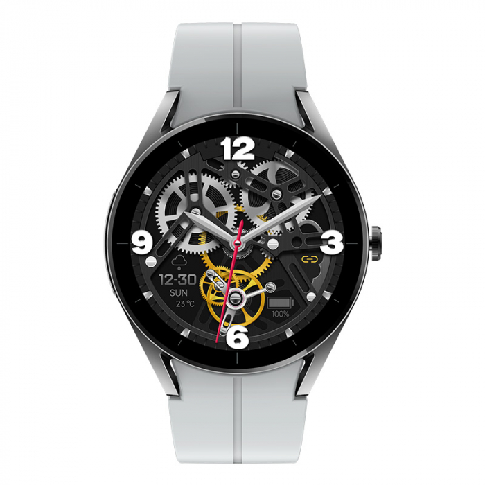 Smartwatch iSEN KS05 Silver, 1.32" IPS HD, ECG, Ritm cardiac, Presiune sanguina, Glicemie, Oxigen, Bluethoot call, Bt v5.1, IP67, 185mAh [4]