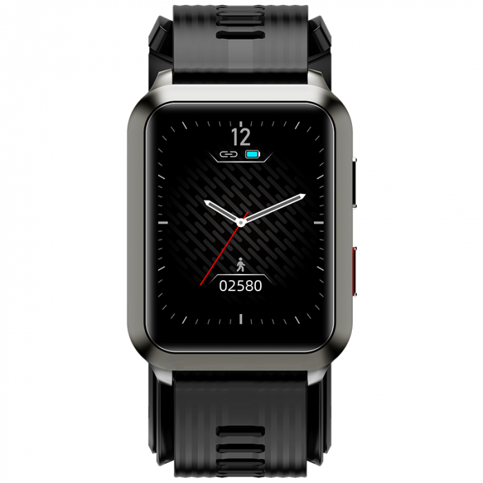 Smartwatch iSEN Watch P60 Gri, IPS 1.65", Tensiometru cu manseta gonflabila, Monitorizare familie, Ritm cardiac, Temperatura, Oxigen [3]