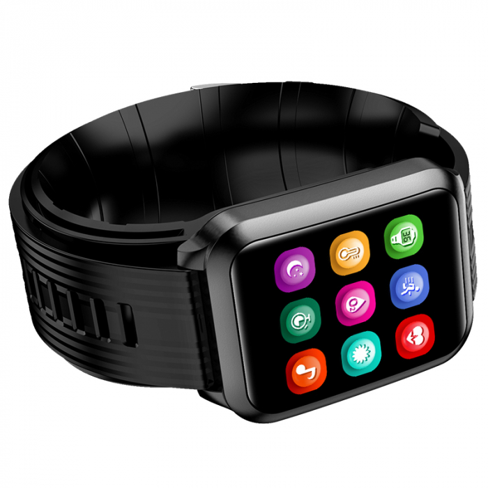 Smartwatch iSEN Watch P60 Negru, IPS 1.65", Tensiometru cu manseta gonflabila, Monitorizare familie, Ritm cardiac, Temperatura, Oxigen [5]