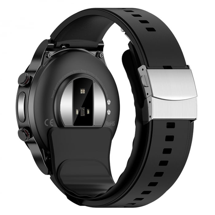 Smartwatch iSEN Watch P70 Negru cu bratara neagra din TPU, 1.32" HD, Tensiometru cu manseta gonflabila, EKG, HR, Temperatura, Oxigen SpO2 [4]