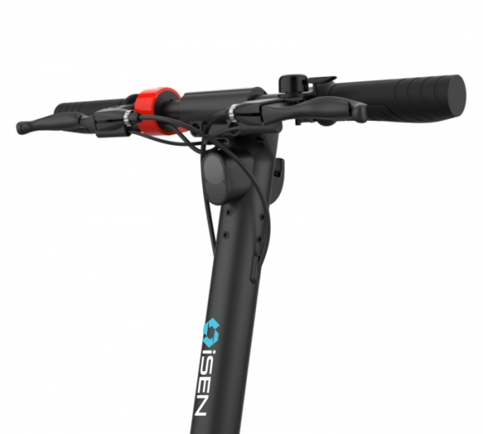 Trotineta electrica pliabila iSEN X9 Plus 2023 Orange, BT, 10 inch, 850W, autonomie maxima 65km, pana la 36km/h, baterie detasabila 15.6Ah [6]