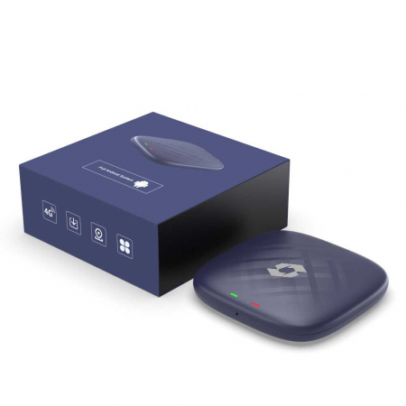 Gadgets - AI Box pentru CarPlay si Android Auto wireless iSEN TBox Plus Albastru, 4G, Android 12, 8GB RAM, 128GB ROM, Qualcomm OctaCore, GPS