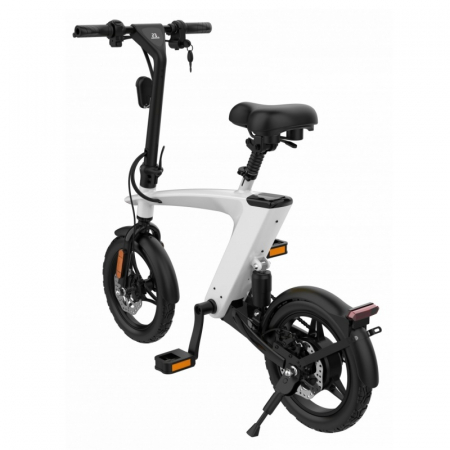 Bicicleta electrica iSEN H1 Flying Fish Alb, 250W, 22NM, Rulare full electric sau asistata, 25km/h, IPX4, Baterie detasabila 10Ah [2]