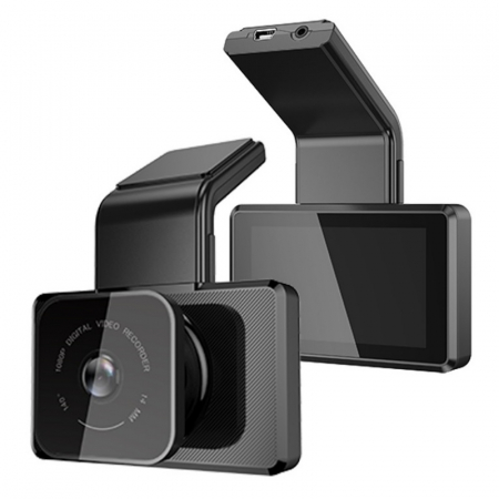 Camera auto DVR iSEN K10, FHD, IPS 3.0", Filmare 140°, GPS, Night Vision, Monitorizare parcare, WiFi, Slot memorie, Camera spate [1]