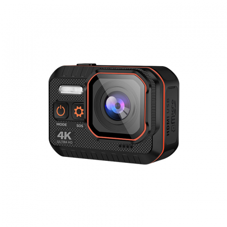 Camera de actiune iSEN Action Camera 002, Negru, 4K, UltraHD, HD 2.0", Filmare 170°, Wi-Fi, Lumina SOS, Car mode, Detectie miscare,1050 mAh [2]
