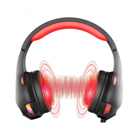 Casti gaming cu fir over-ear iSEN D5 Negru, Microfon, USB, 3.5mm jack audio, 3.5mm jack microfon [4]
