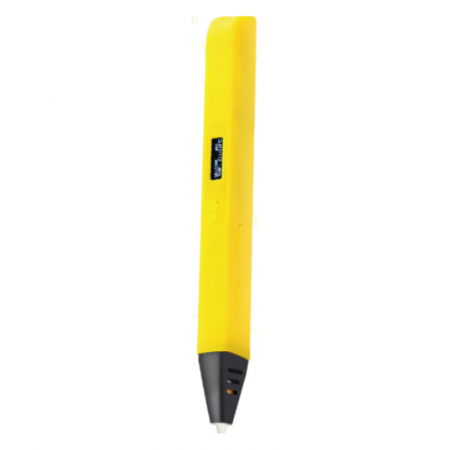 Creion 3D iSEN D14 3D Pen Galben, Display OLED, PLA/ABS, 3 filamente [1]