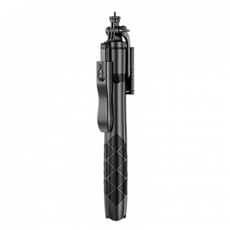 Selfie stick trepied extensibil iSEN L16 Negru, 1530mm, Port 1/4, Telecomanda detasabila cu bluetooth, Maner balansare, 120mAh [2]