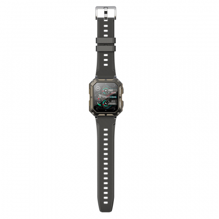 Smartwatch iSEN C20 Pro Negru, 1.83 inch, Apel bluetooth, Bluetooth 5.0, Ritm cardiac, SpO2, 123 sporturi, Ip68, 380mAh [9]