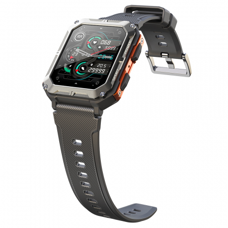 Smartwatch iSEN C20 Pro Orange, 1.83 inch, Apel bluetooth, Bluetooth 5.0, Ritm cardiac, SpO2, 123 sporturi, Ip68, 380mAh [11]