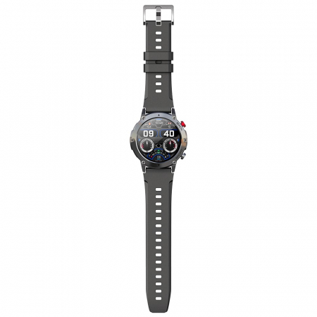 Smartwatch iSEN C21 Pro Negru, 1.32 inch, Apel bluetooth, Bluetooth 5.0, Ritm cardiac, SpO2, 19 sporturi, Ip68, 300mAh [15]