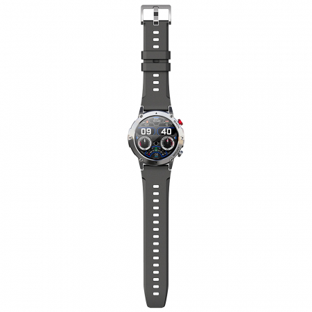 Smartwatch iSEN C21 Pro Silver, 1.32 inch, Apel bluetooth, Bluetooth 5.0, Ritm cardiac, SpO2, 19 sporturi, Ip68, 300mAh [14]