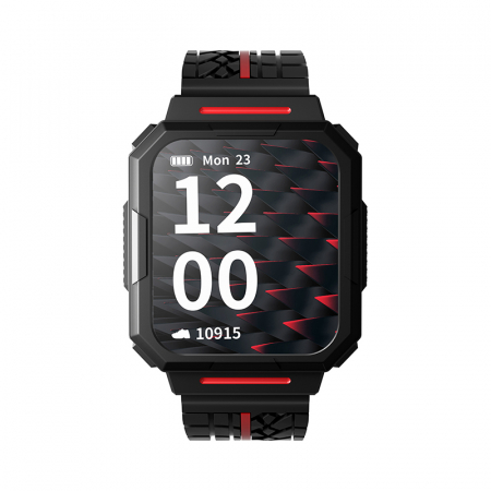 Smartwatch iSEN Watch C1 Negru, IPS 1.7", OTA, Ritm cardiac, Presiune sanguina, Saturatie oxigen, Monitorizare somn, Bt v5.0, IP67, 230mAh [2]