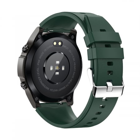 Smartwatch iSEN Watch DM50, Verde cu bratara verde silicon, Monitorizare functii vitale, AMOLED 1.43", Bt v5.0, NFC, IP68, 400 mAh [3]